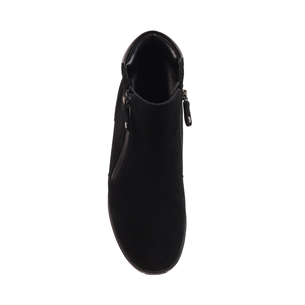ALICIAA BLACK SUEDE WATERPROOF BOOT