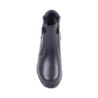 ALICIAA BLACK LEATHER WATERPROOF BOOT