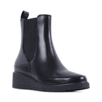 LONETTE BLACK LEATHER WATERPROOF BOOT