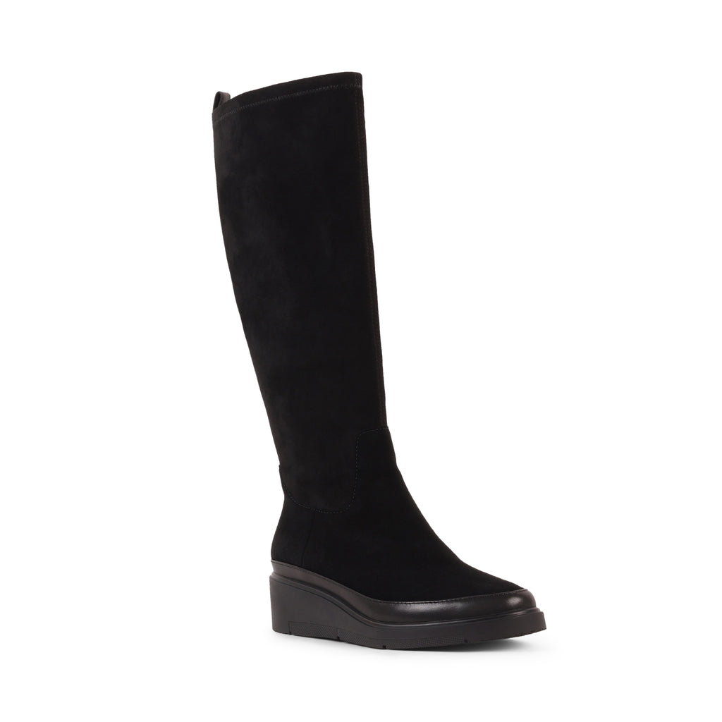 LUVINIAS BLACK SUEDE WATERPROOF BOOT