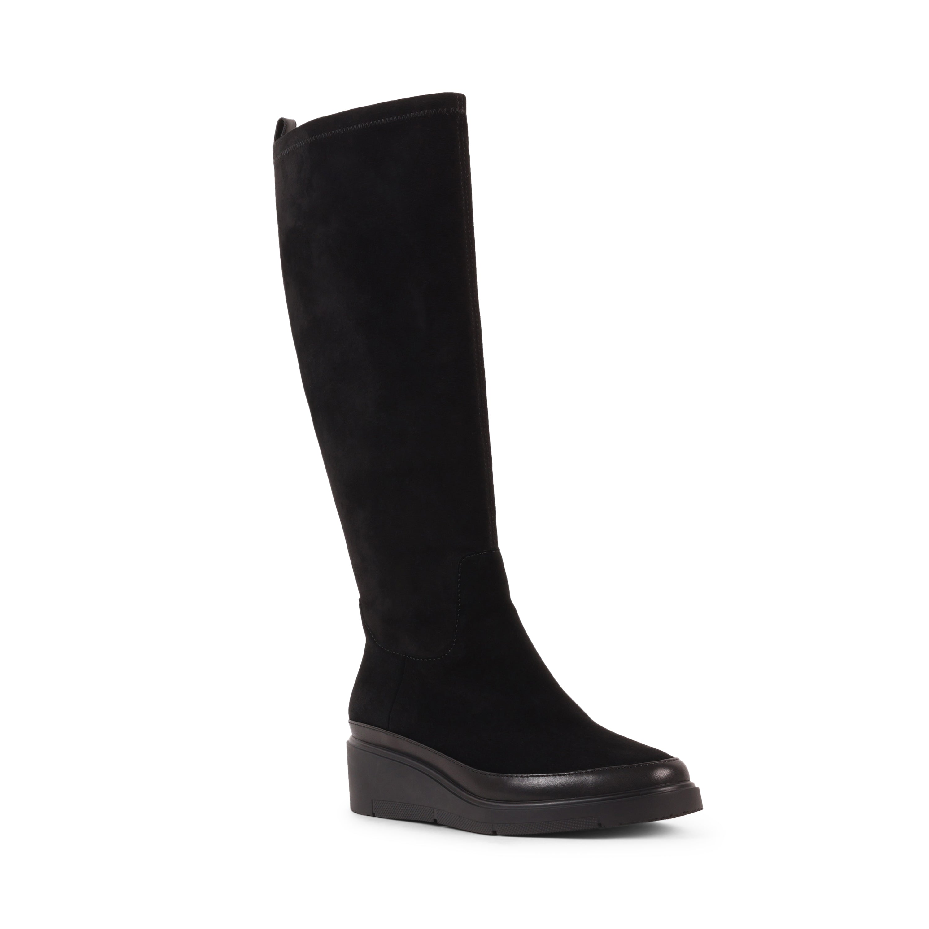 LUVINIAS BLACK SUEDE WATERPROOF BOOT