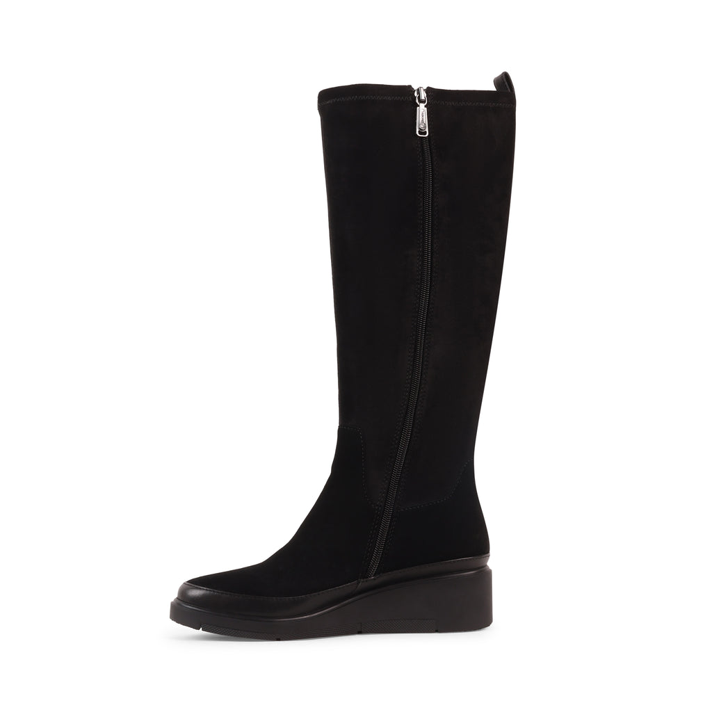 LUVINIAS BLACK SUEDE WATERPROOF BOOT