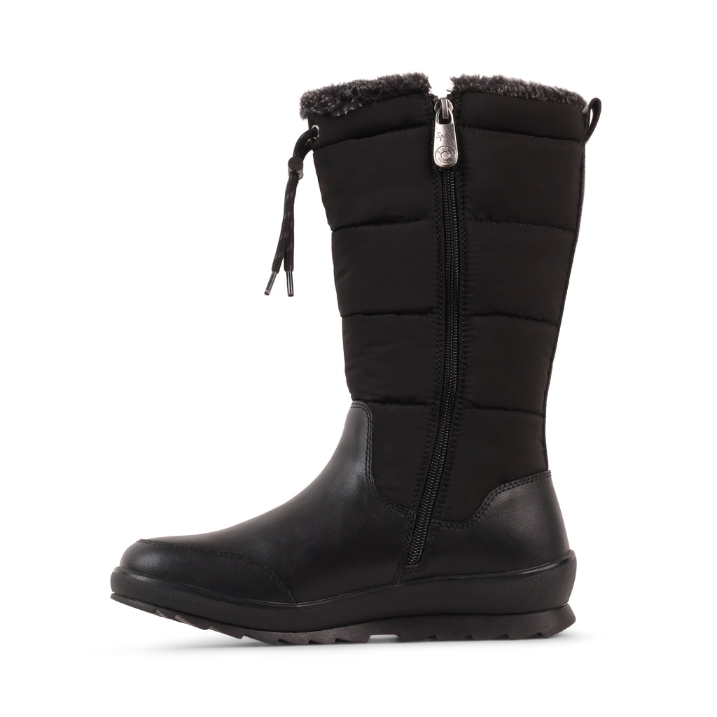 MARIE BLACK LEATHER WATEPROOF BOOT