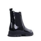 EZEKIEL BLACK PATENT WATERPROOF BOOT