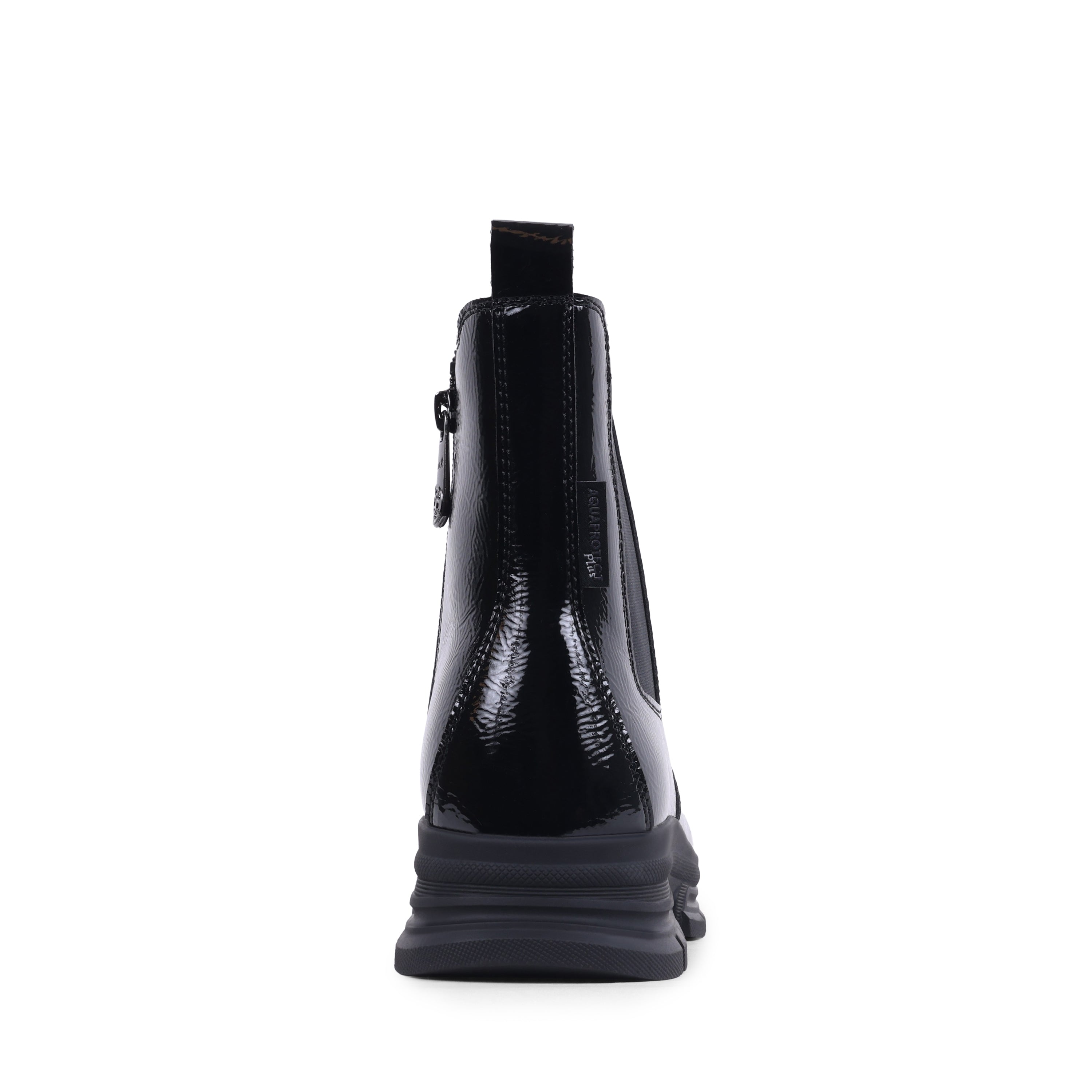 EZEKIEL BLACK PATENT WATERPROOF BOOT
