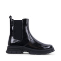 EZEKIEL BLACK PATENT WATERPROOF BOOT
