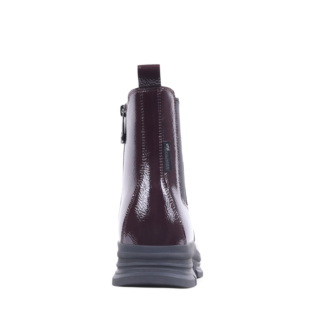 EZEKIEL BORDO PATENT WATERPROOF BOOT