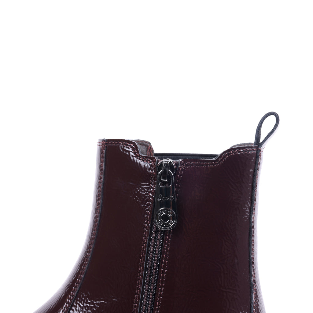 EZEKIEL BORDO PATENT WATERPROOF BOOT