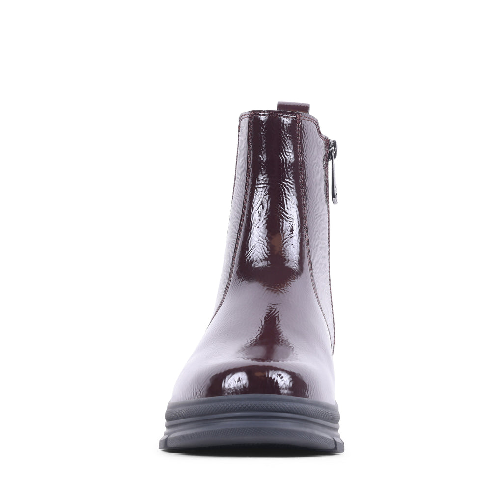 EZEKIEL BORDO PATENT WATERPROOF BOOT