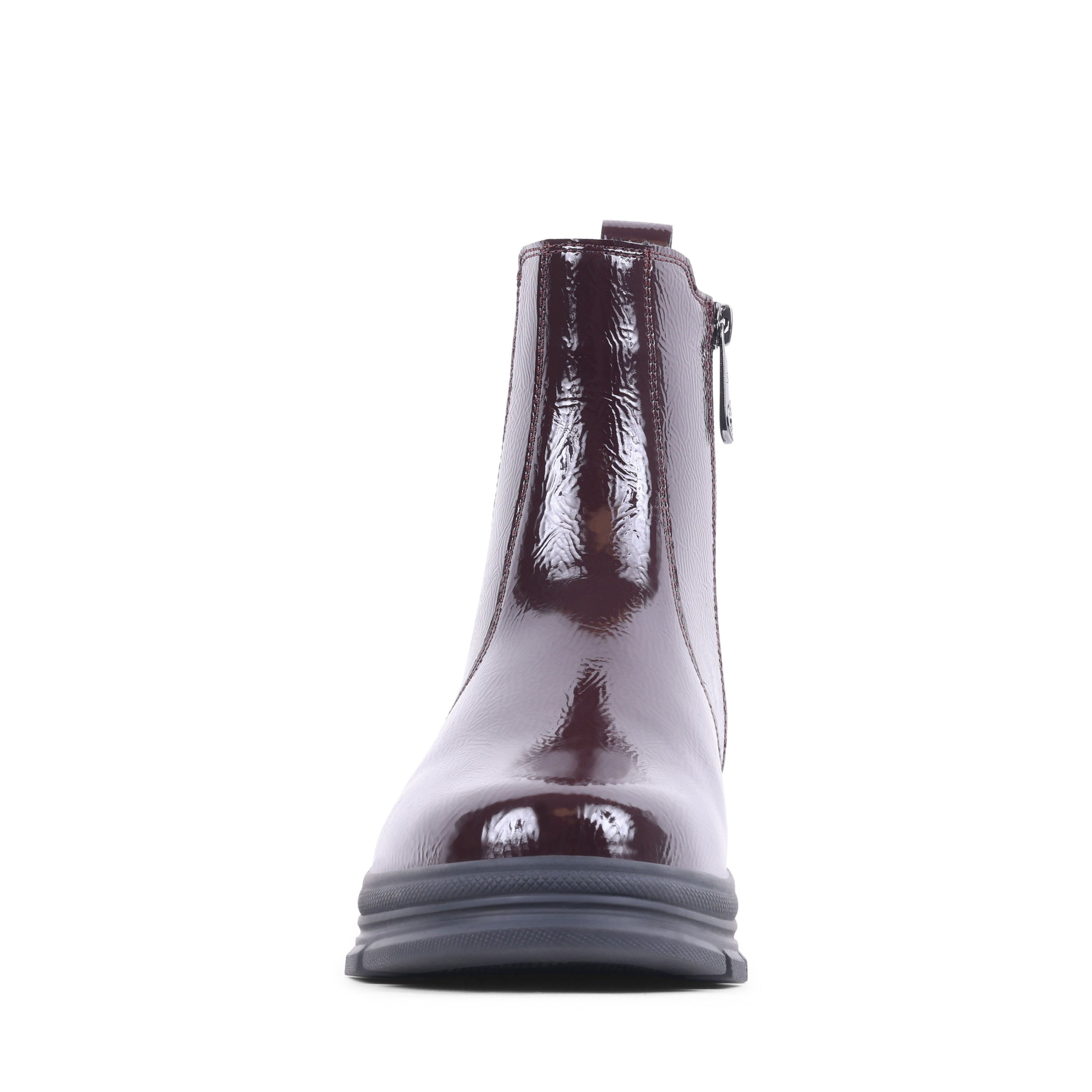 EZEKIEL BORDO PATENT WATERPROOF BOOT