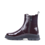 EZEKIEL BORDO PATENT WATERPROOF BOOT