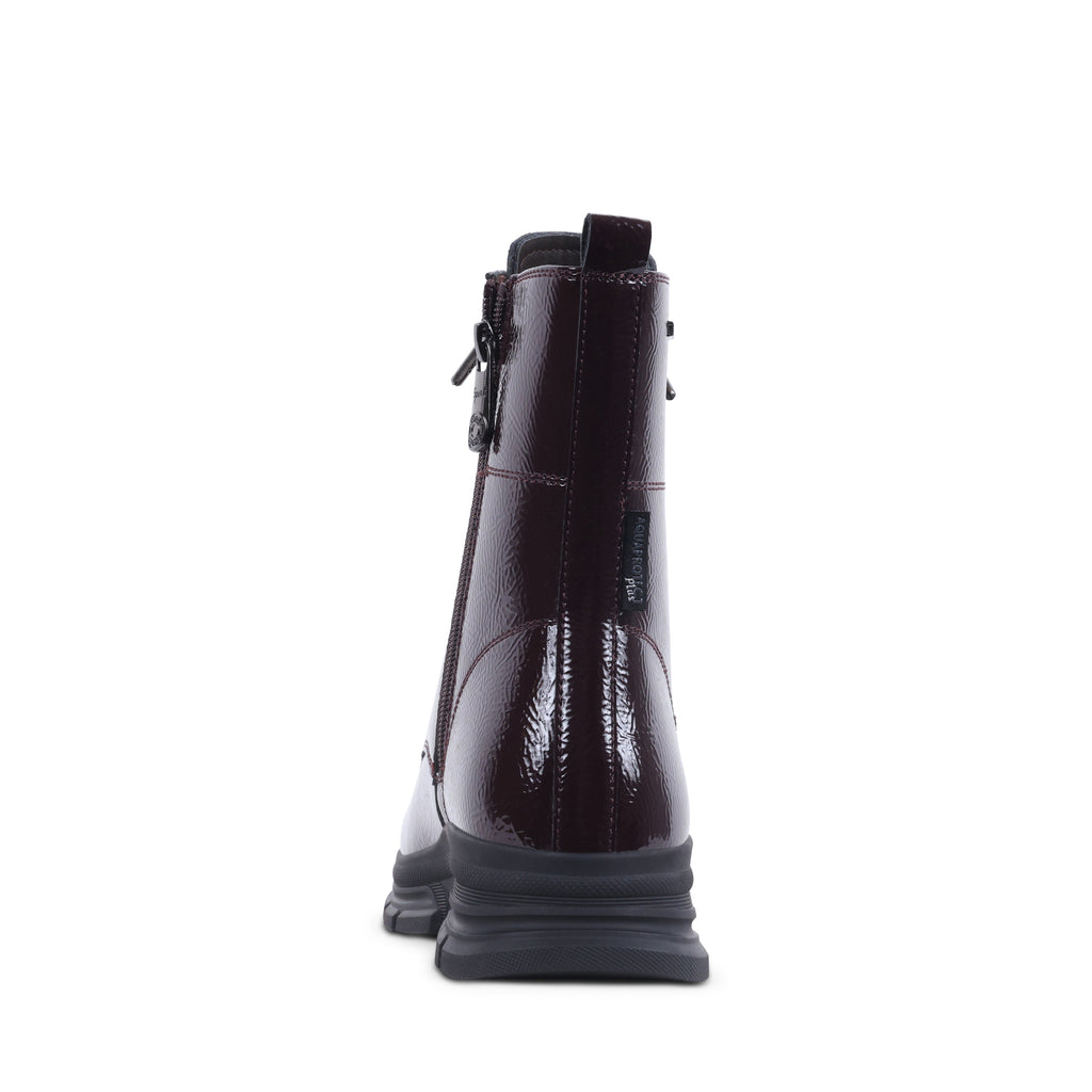 EBONYY BORDO PATENT WATERPROOF BOOT