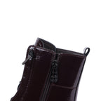 EBONYY BORDO PATENT WATERPROOF BOOT