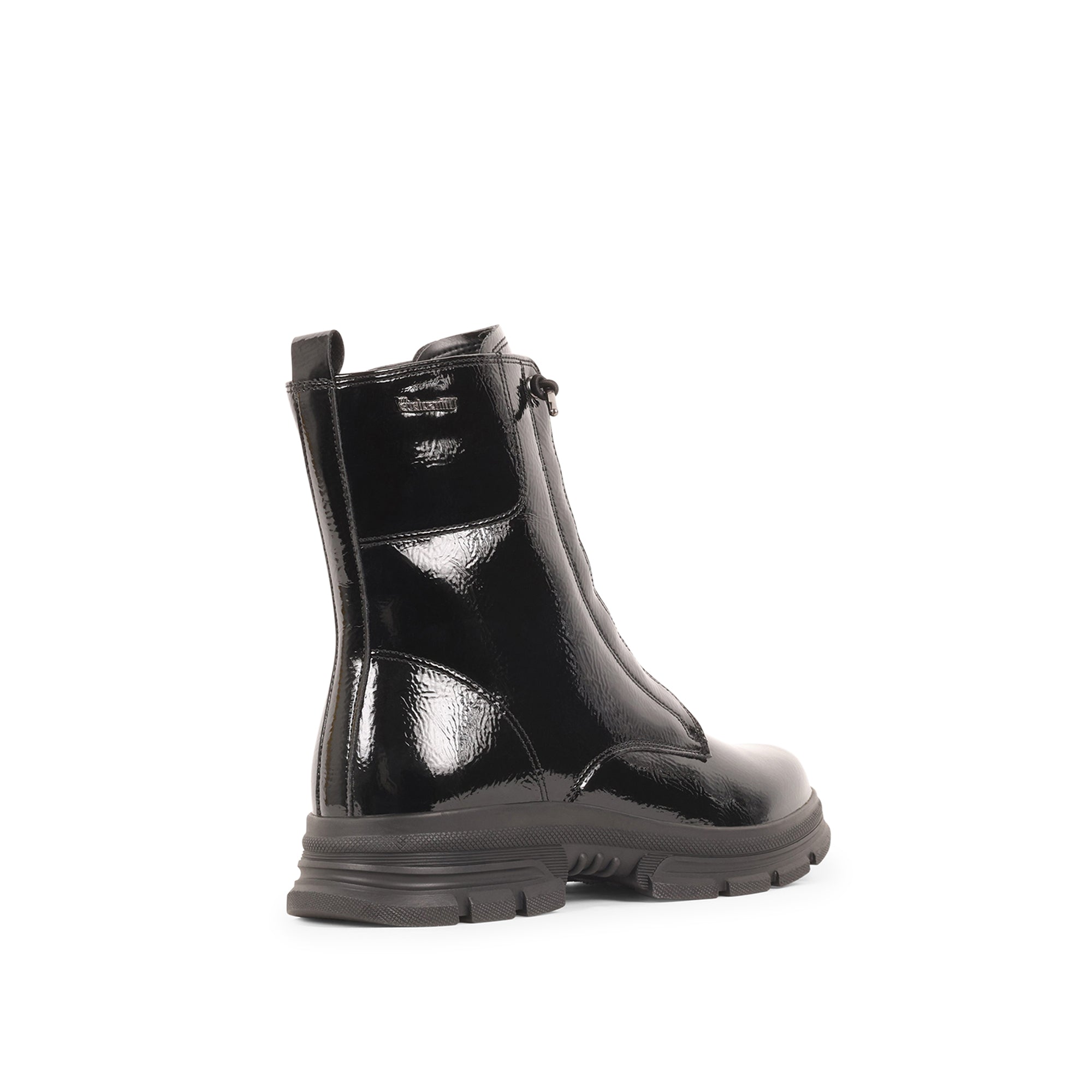 EBONYY BLACK PATENT WATERPROOF BOOT