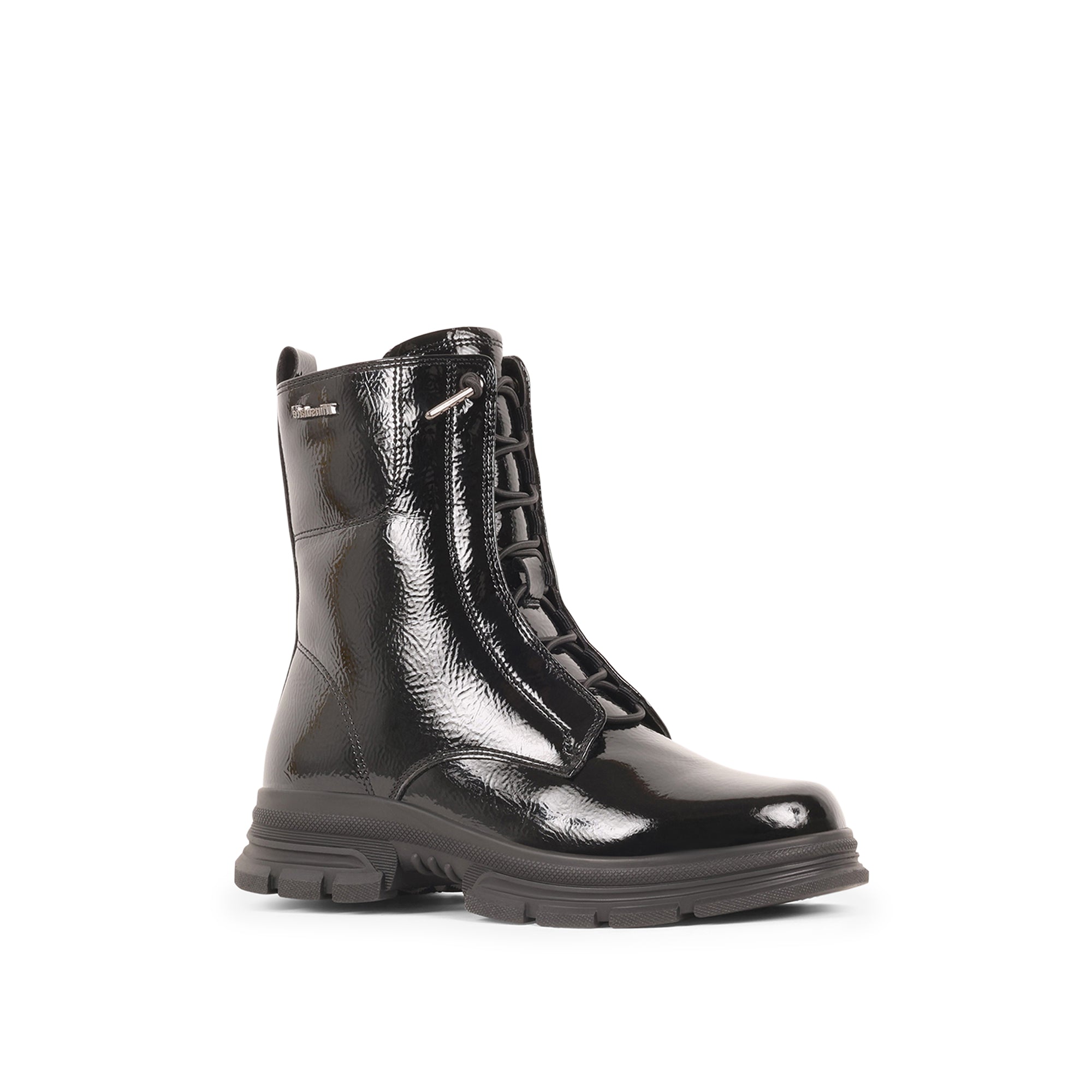 EBONYY BLACK PATENT WATERPROOF BOOT