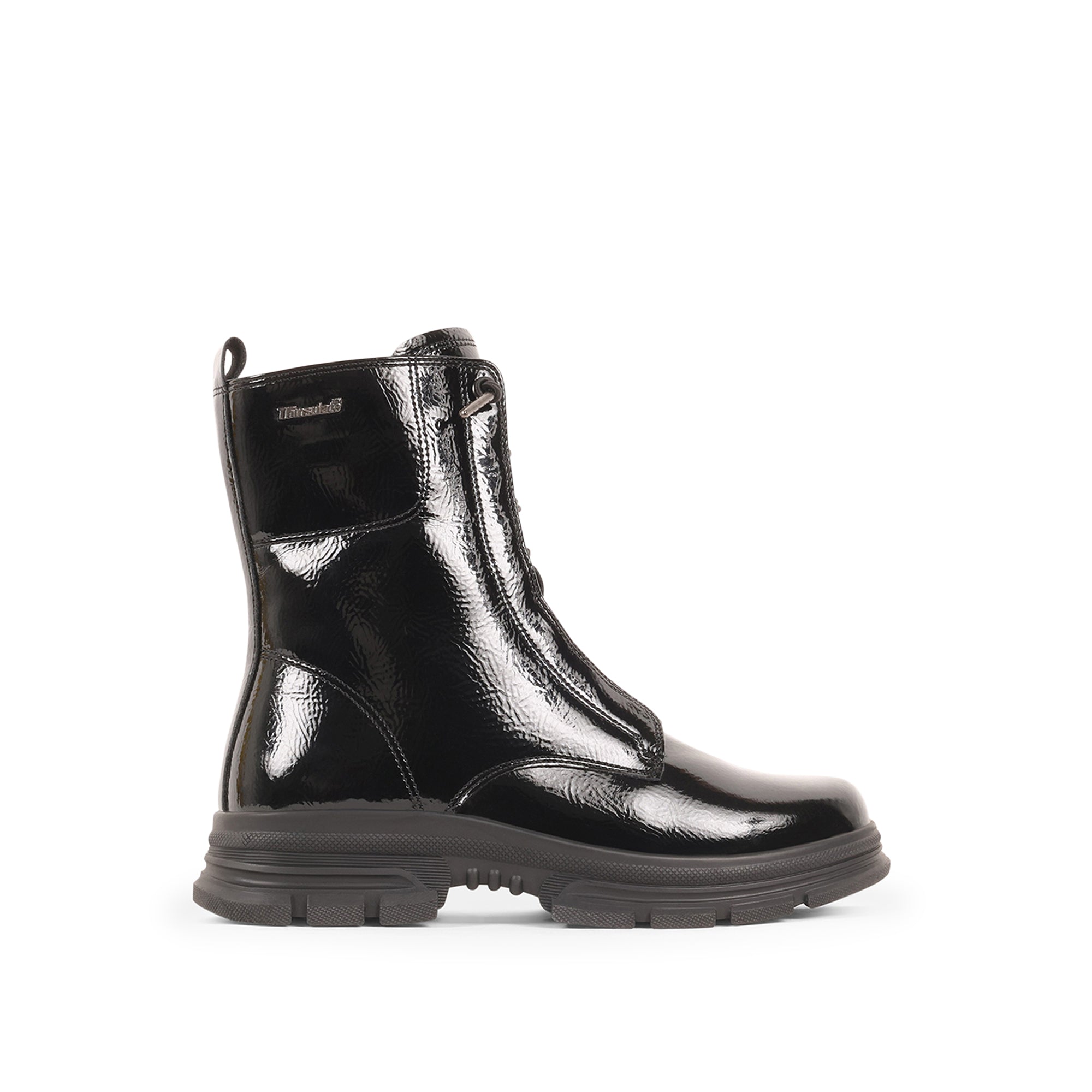 EBONYY BLACK PATENT WATERPROOF BOOT