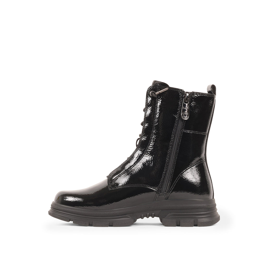 EBONYY BLACK PATENT WATERPROOF BOOT