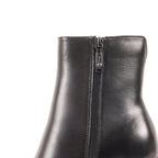 YUSRA BLACK LEATHER WATERPROOF BOOT