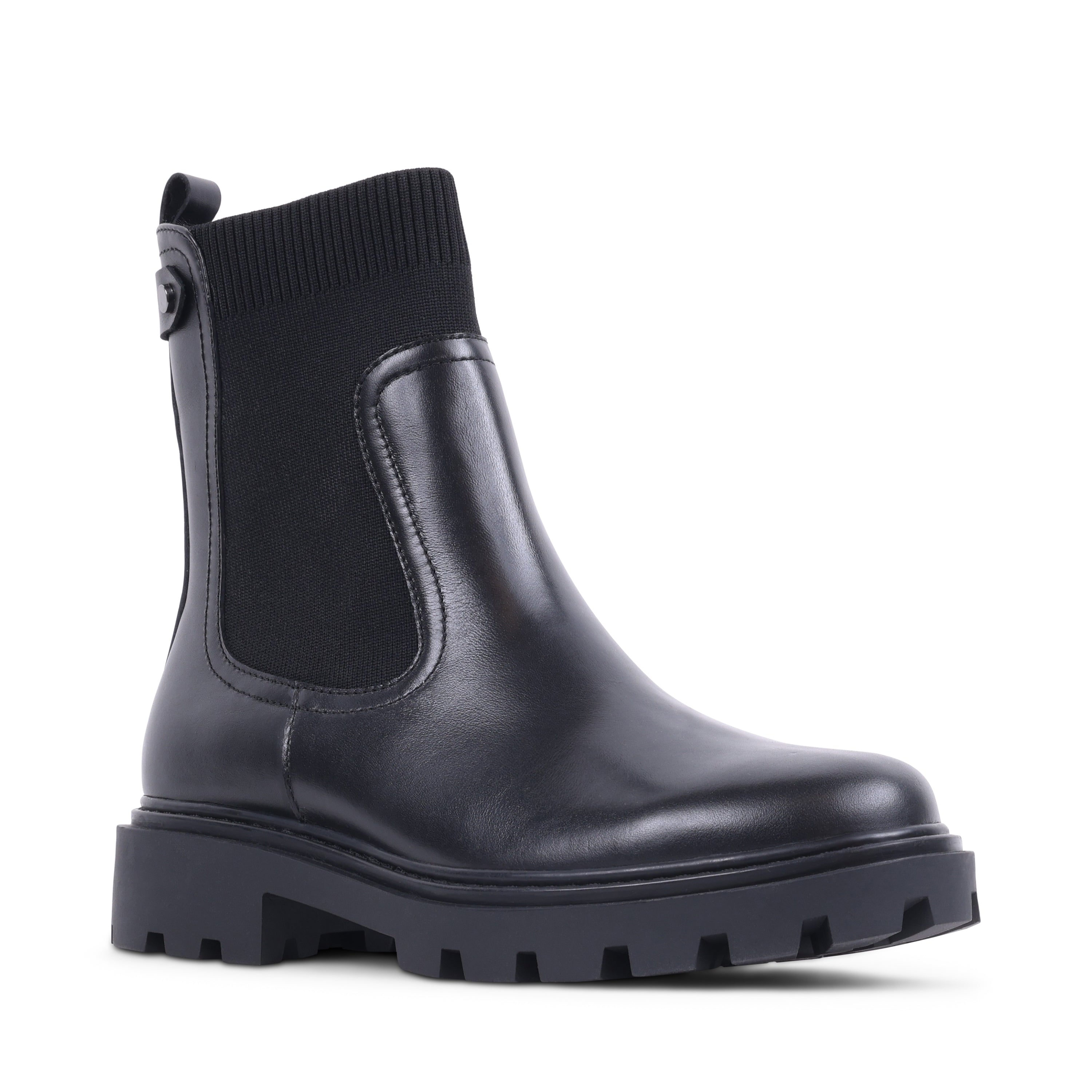 JULISSA BLACK LEATHER WATERPROOF BOOT