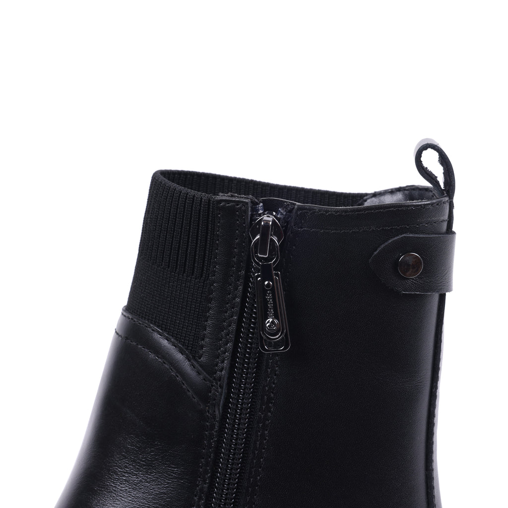 JULISSA BLACK LEATHER WATERPROOF BOOT