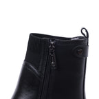 JULISSA BLACK LEATHER WATERPROOF BOOT