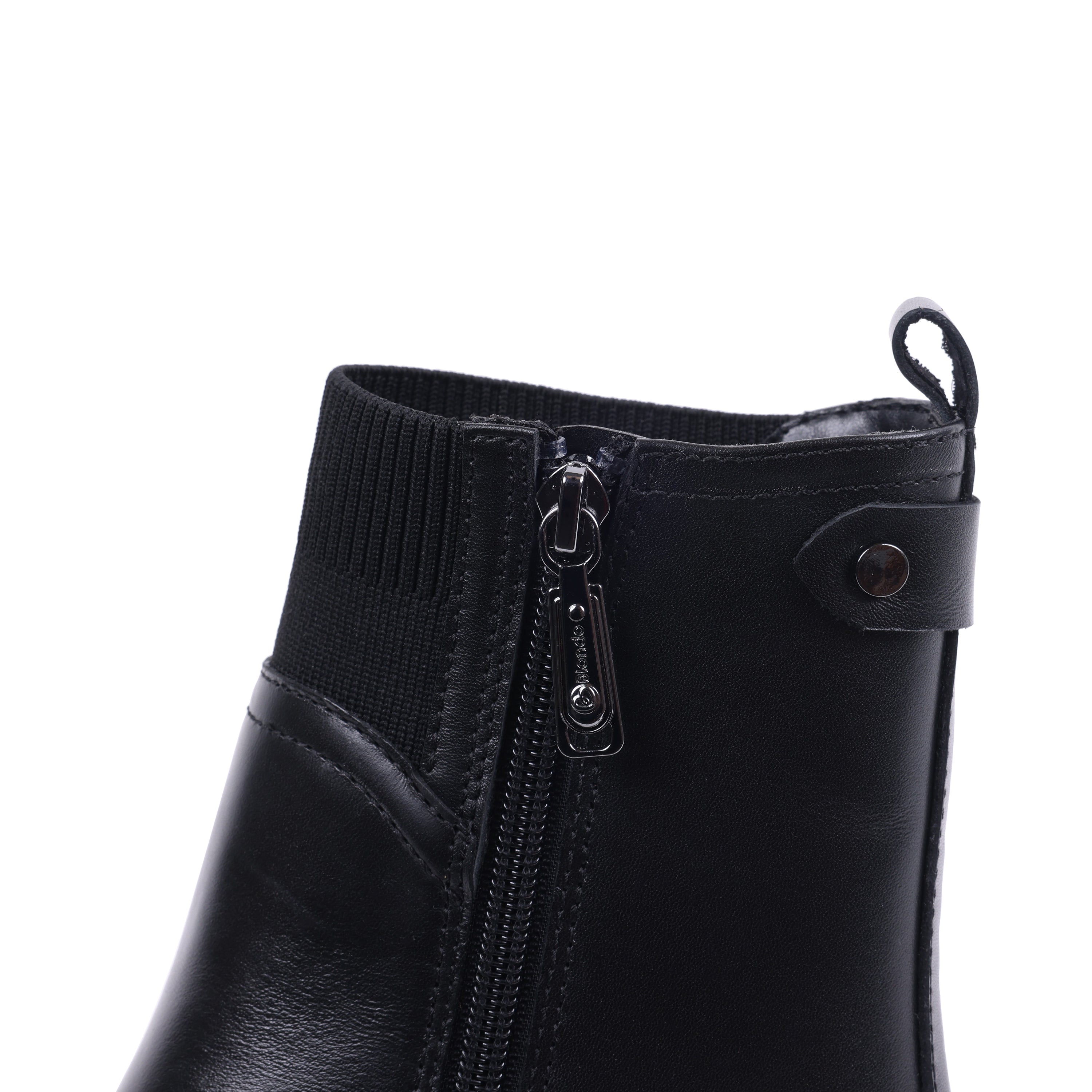 JULISSA BLACK LEATHER WATERPROOF BOOT