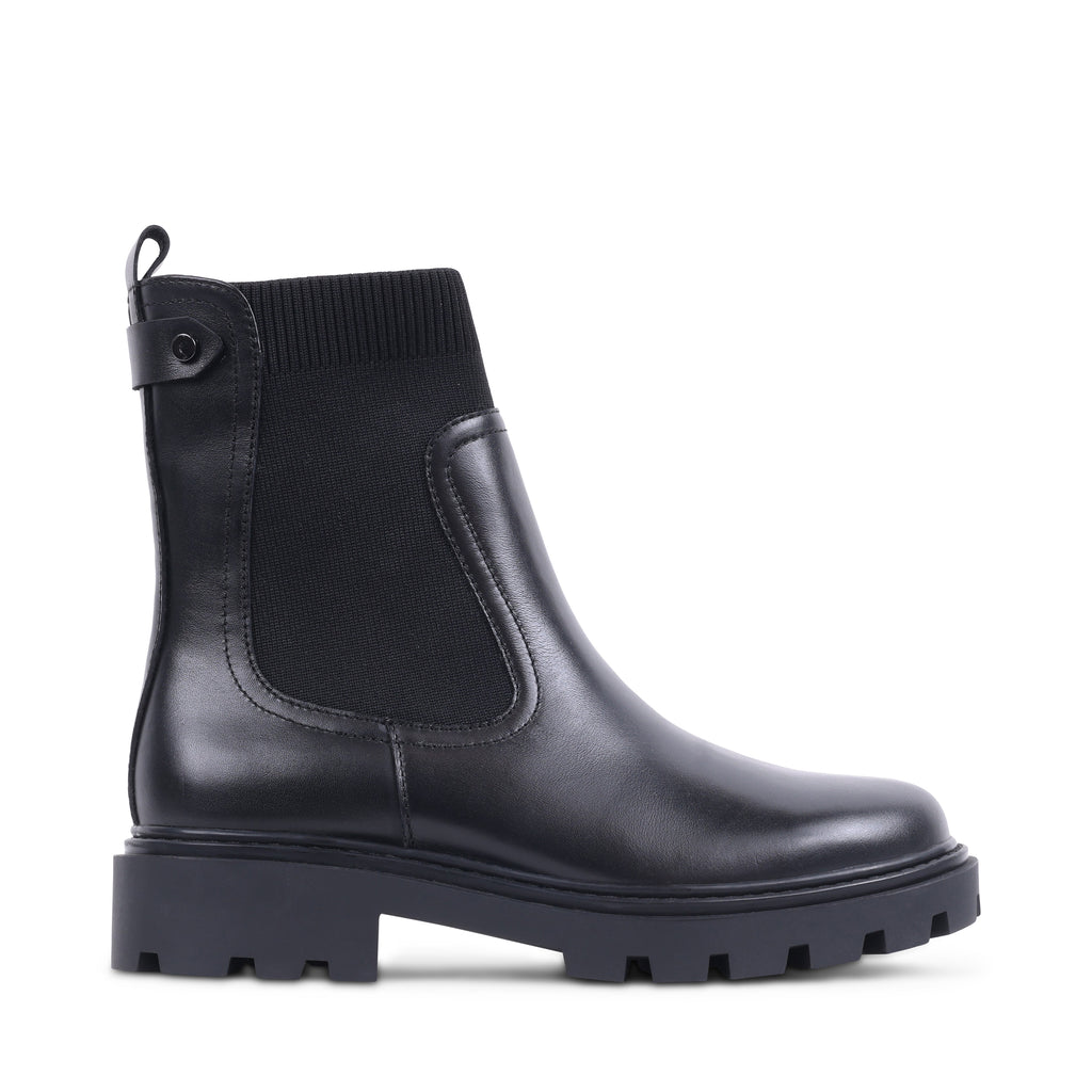 JULISSA BLACK LEATHER WATERPROOF BOOT