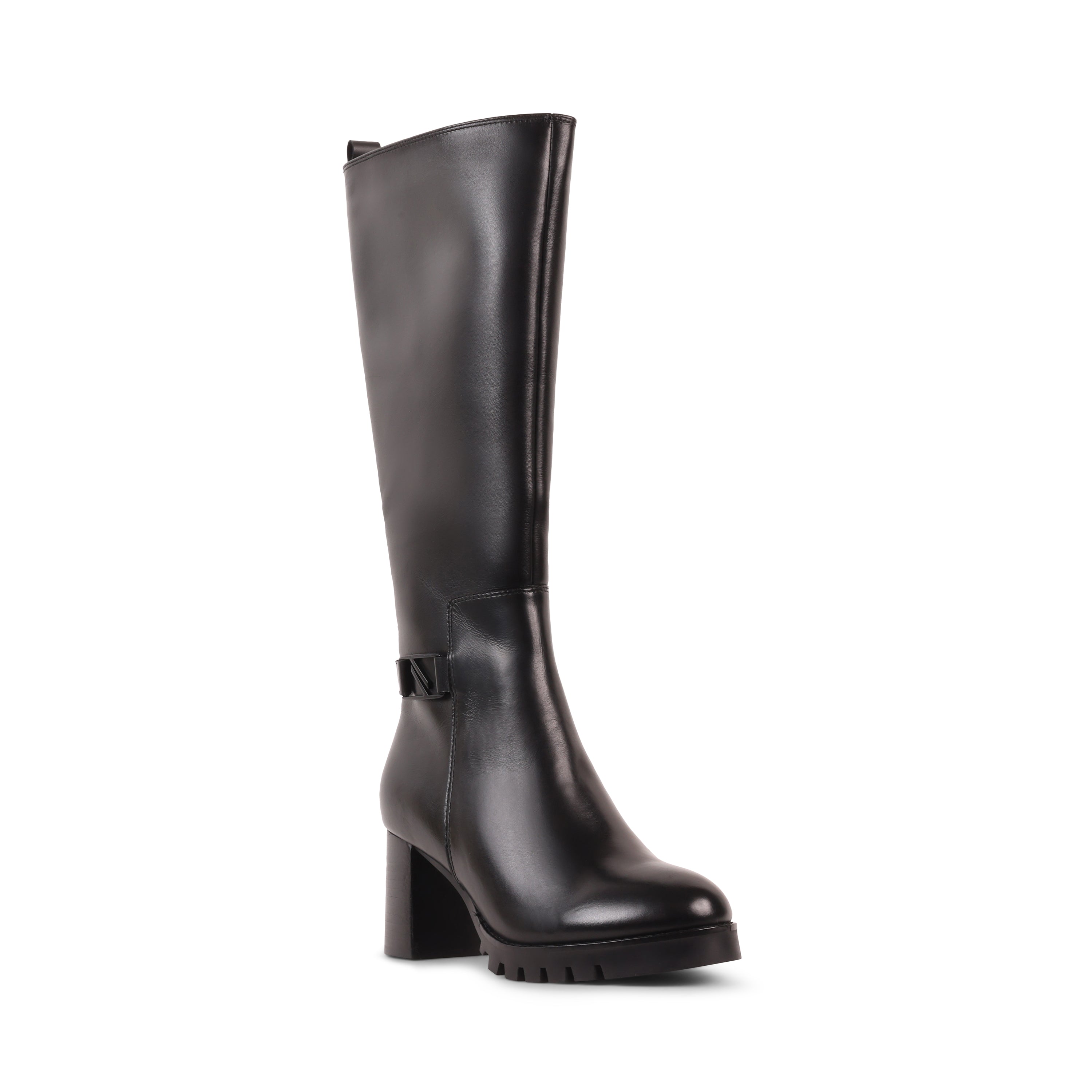 KINSLEY BLACK LEATHER WATERPROOF BOOT