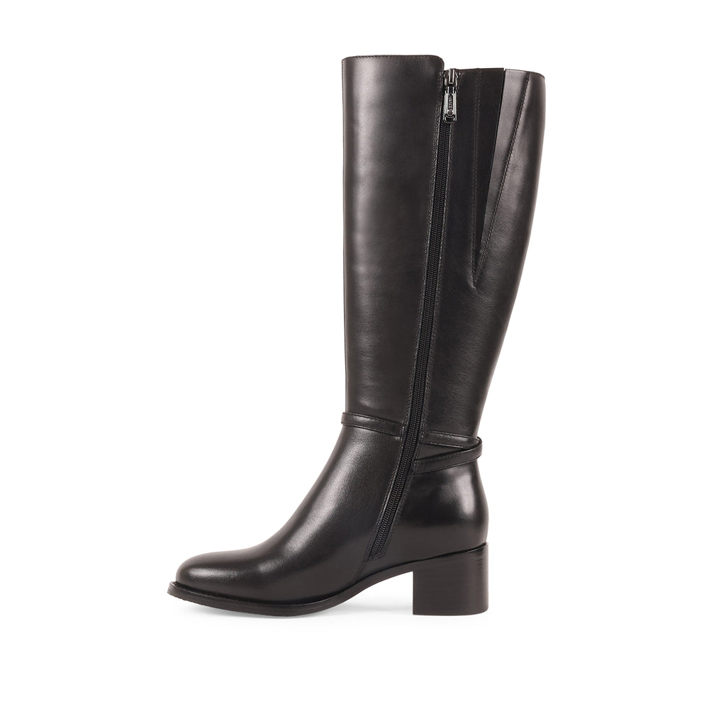 HALLO BLACK LEATHER WATERPROOF BOOT