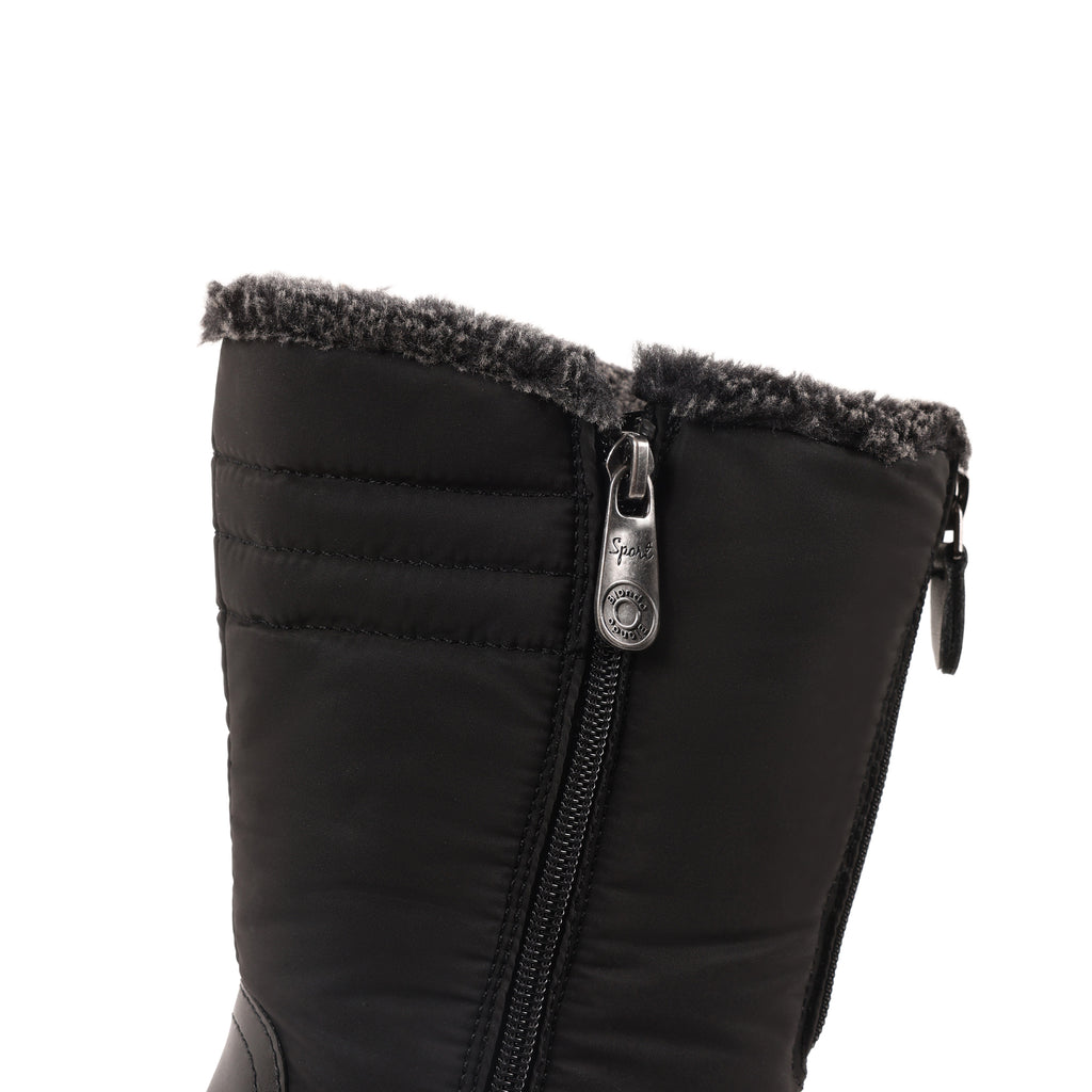 BLOSSON BLACK LEATHER WATERPROOF BOOT