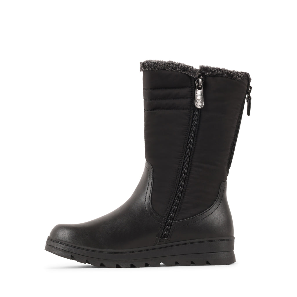 BLOSSON BLACK LEATHER WATERPROOF BOOT