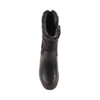 BLOSSON BLACK LEATHER WATERPROOF BOOT