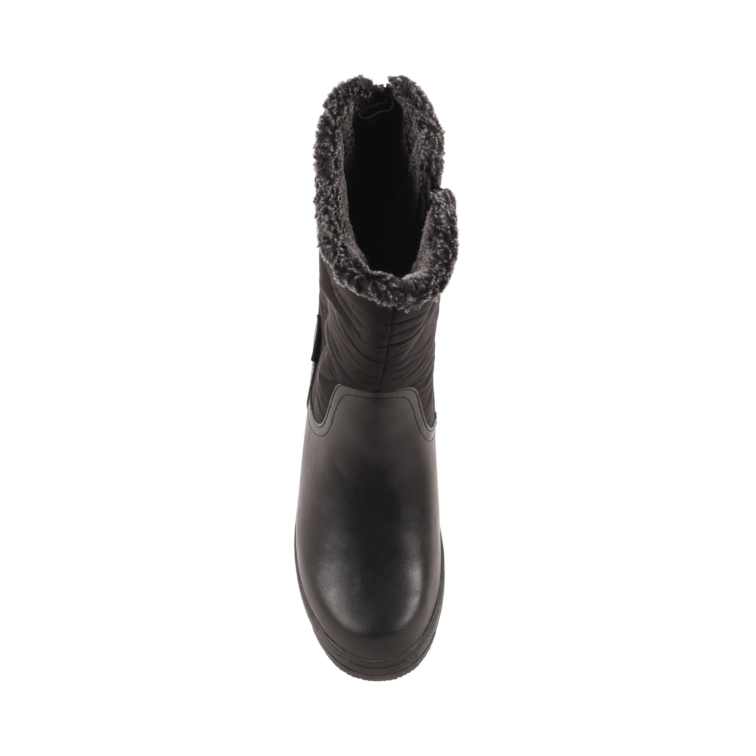 BLOSSON BLACK LEATHER WATERPROOF BOOT