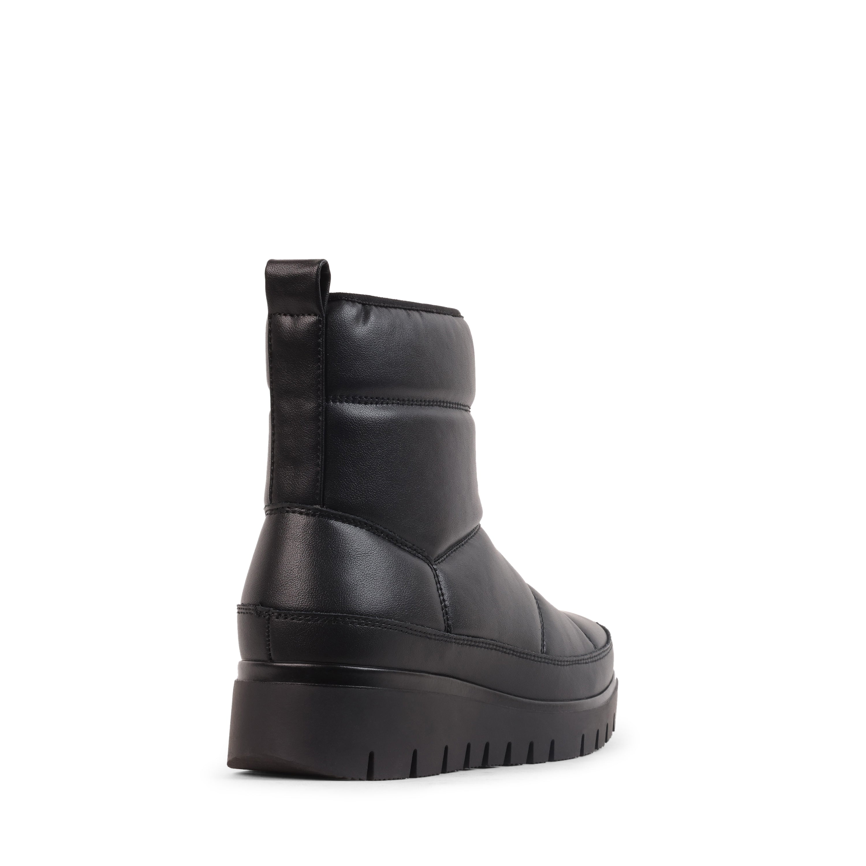AZALEA BLACK LEATHER WATERPROOF BOOT
