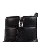 AZALEA BLACK LEATHER WATERPROOF BOOT