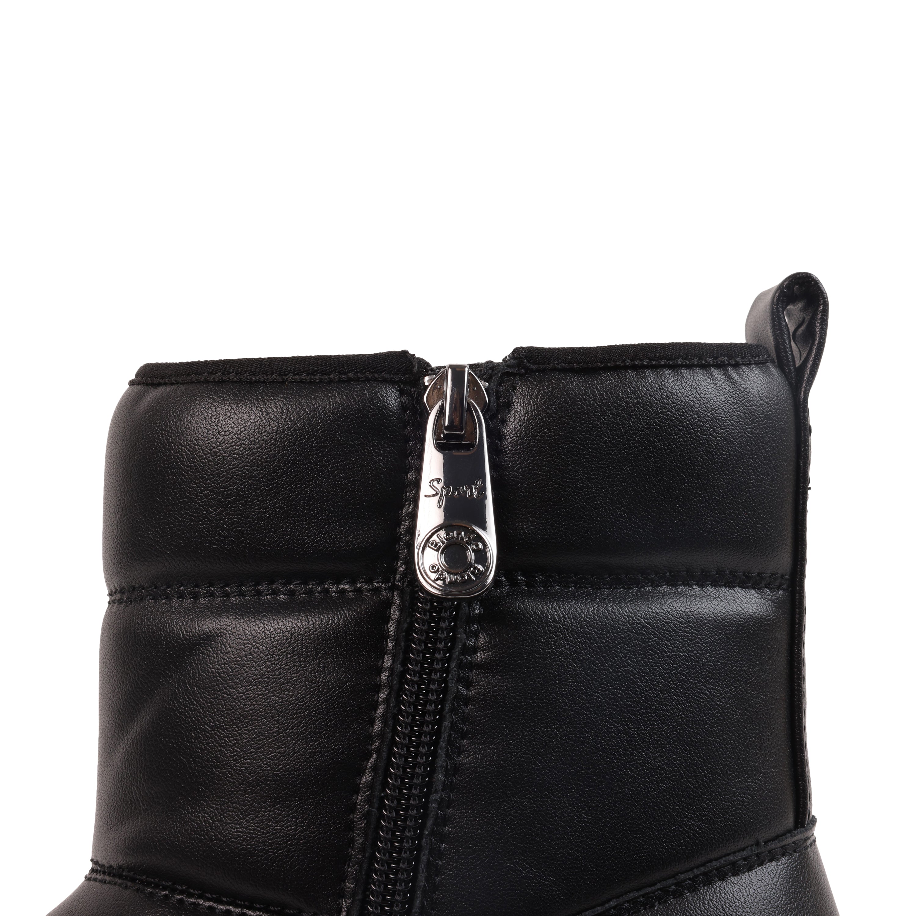 AZALEA BLACK LEATHER WATERPROOF BOOT