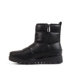 AZALEA BLACK LEATHER WATERPROOF BOOT