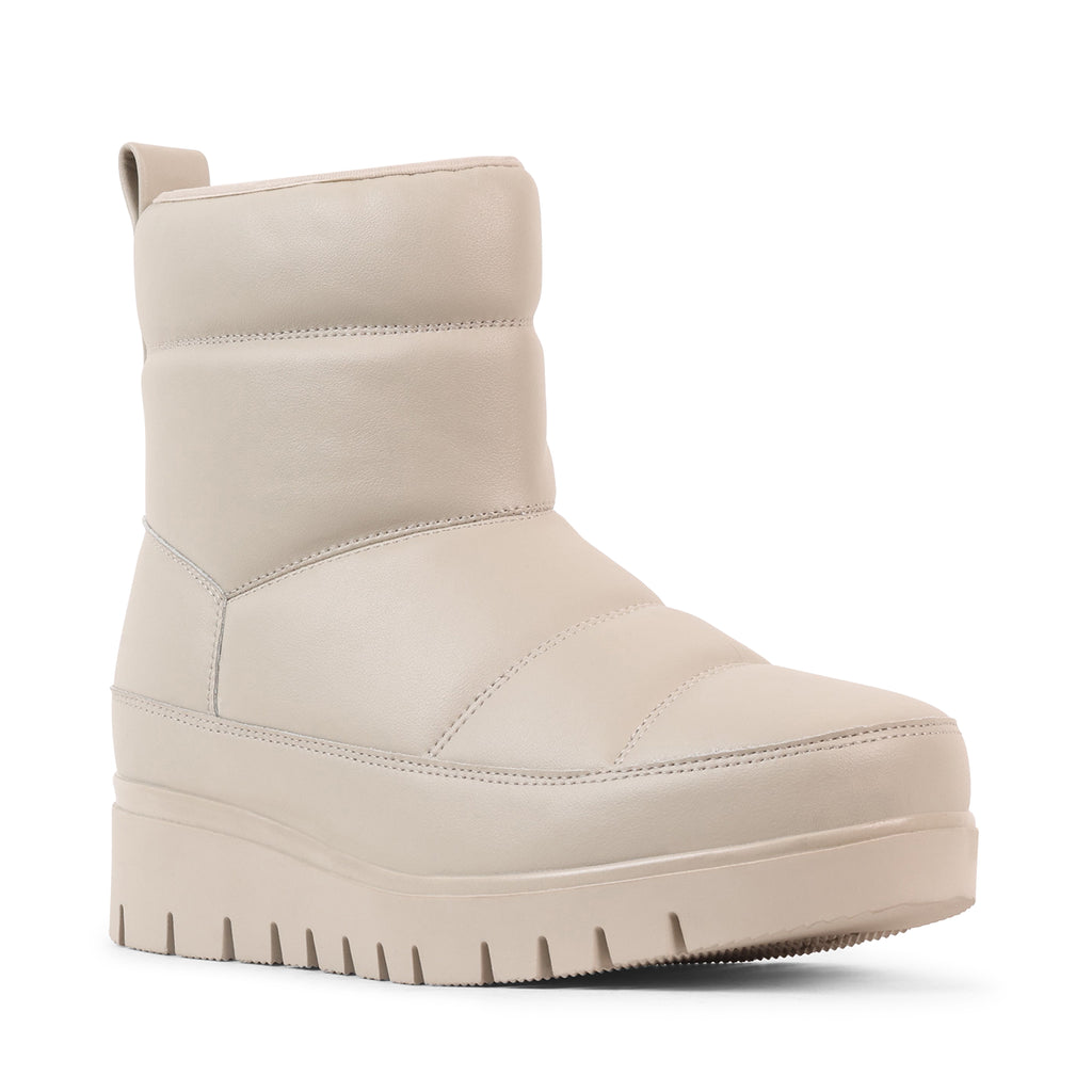 AZALEA OFF WHITE LEATHER WATEPROOF BOOT
