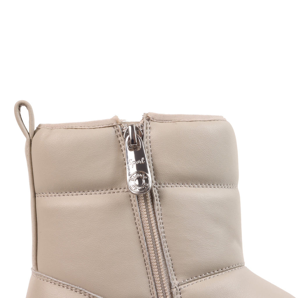 AZALEA OFF WHITE LEATHER WATEPROOF BOOT