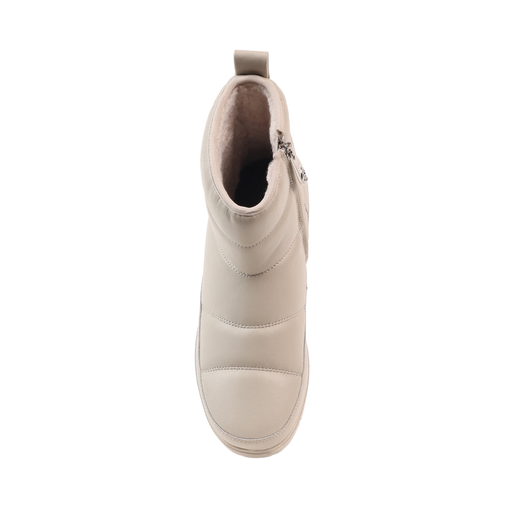 AZALEA OFF WHITE LEATHER WATEPROOF BOOT