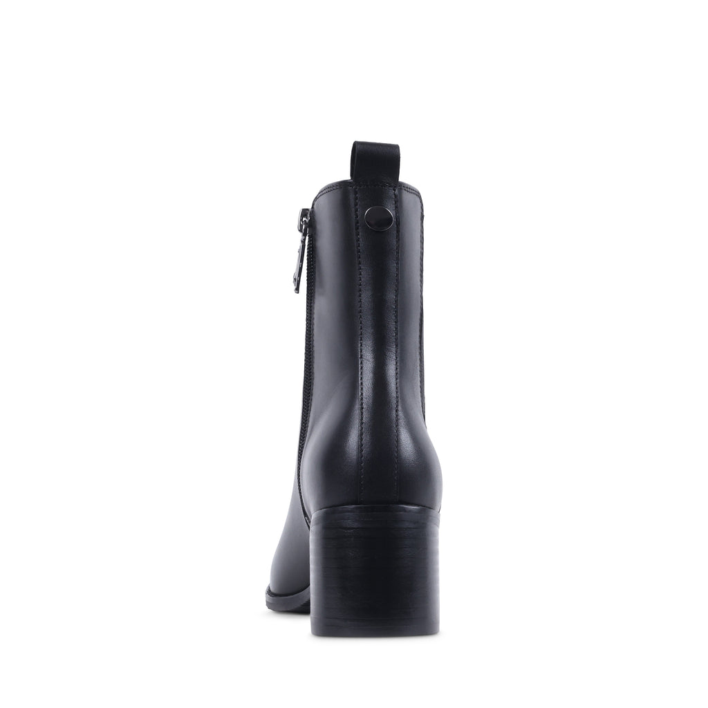 MAHALIA BLACK LEATHER WATERPROOF BOOT