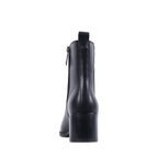 MAHALIA BLACK LEATHER WATERPROOF BOOT