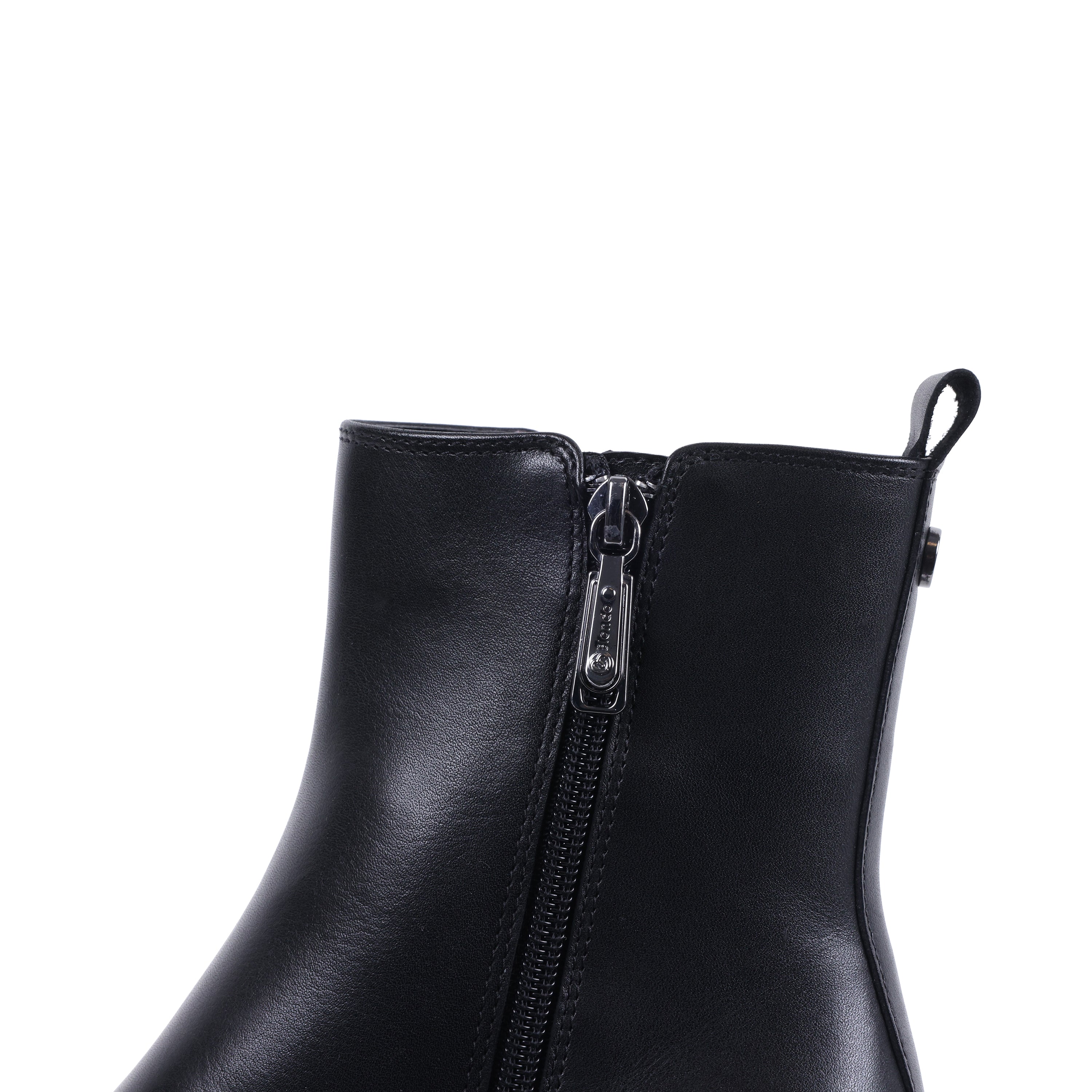 MAHALIA BLACK LEATHER WATERPROOF BOOT