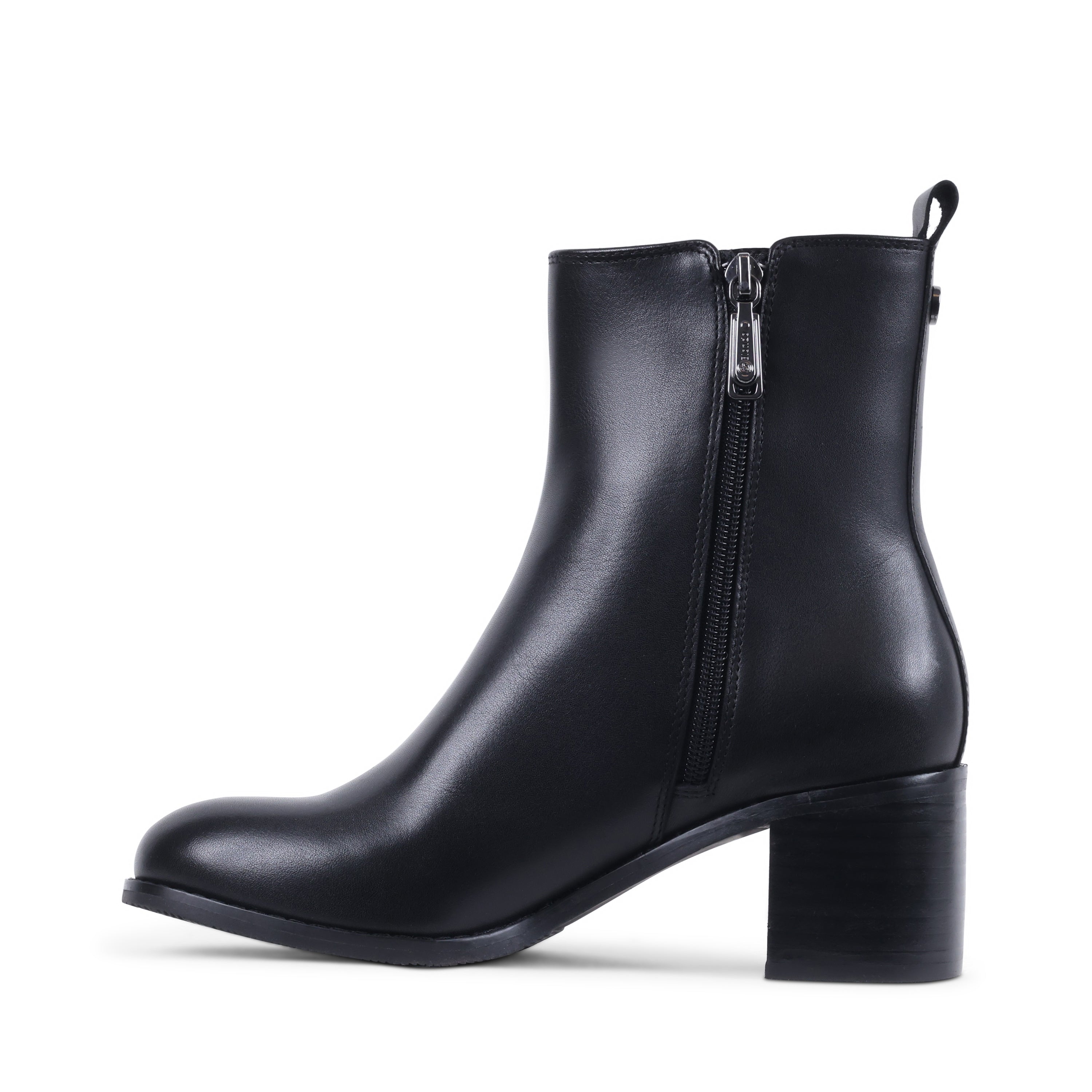 MAHALIA BLACK LEATHER WATERPROOF BOOT