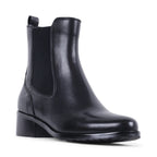 GAYLINE BLACK LEATHER WATERPROOF BOOT