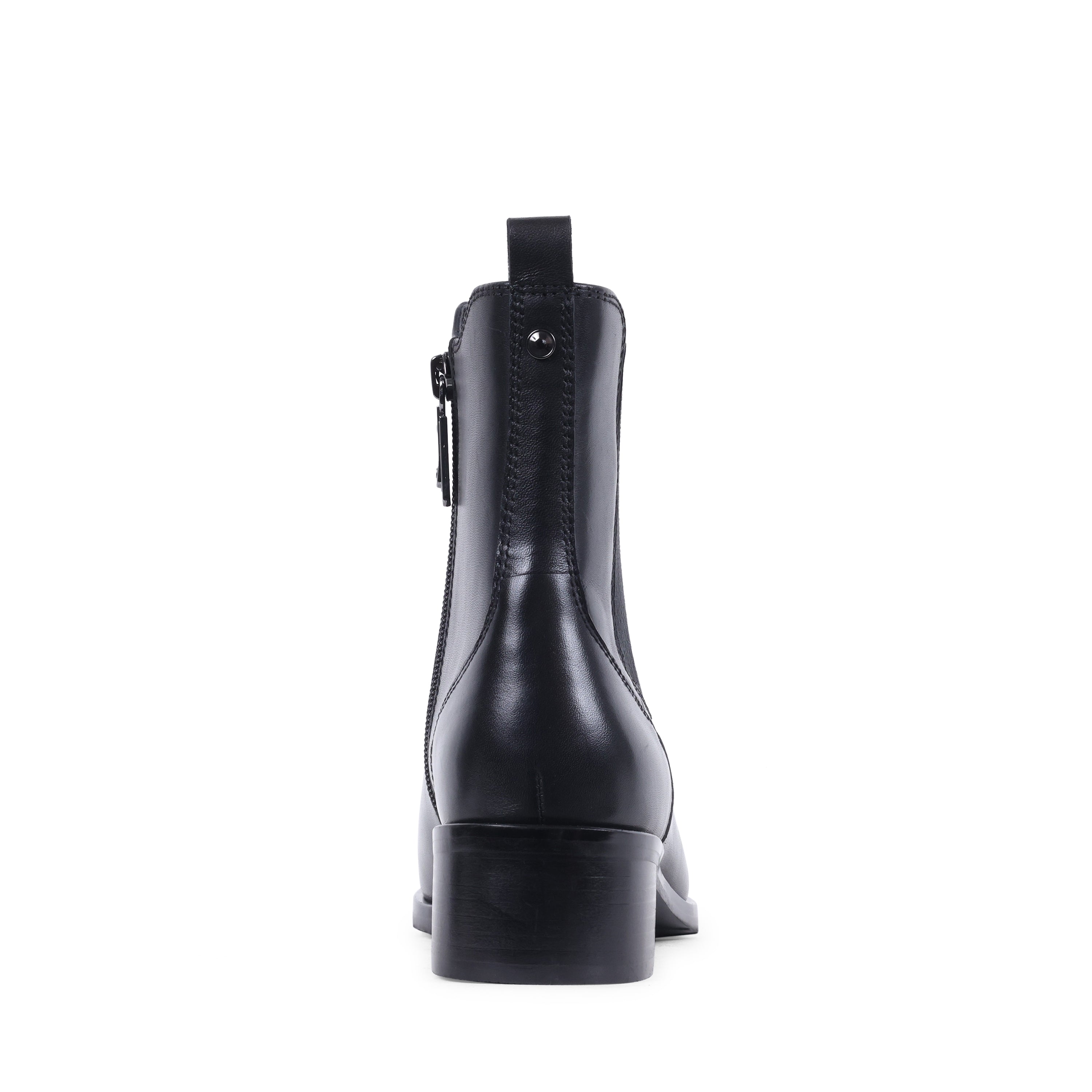 GAYLINE BLACK LEATHER WATERPROOF BOOT