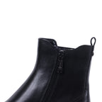 GAYLINE BLACK LEATHER WATERPROOF BOOT