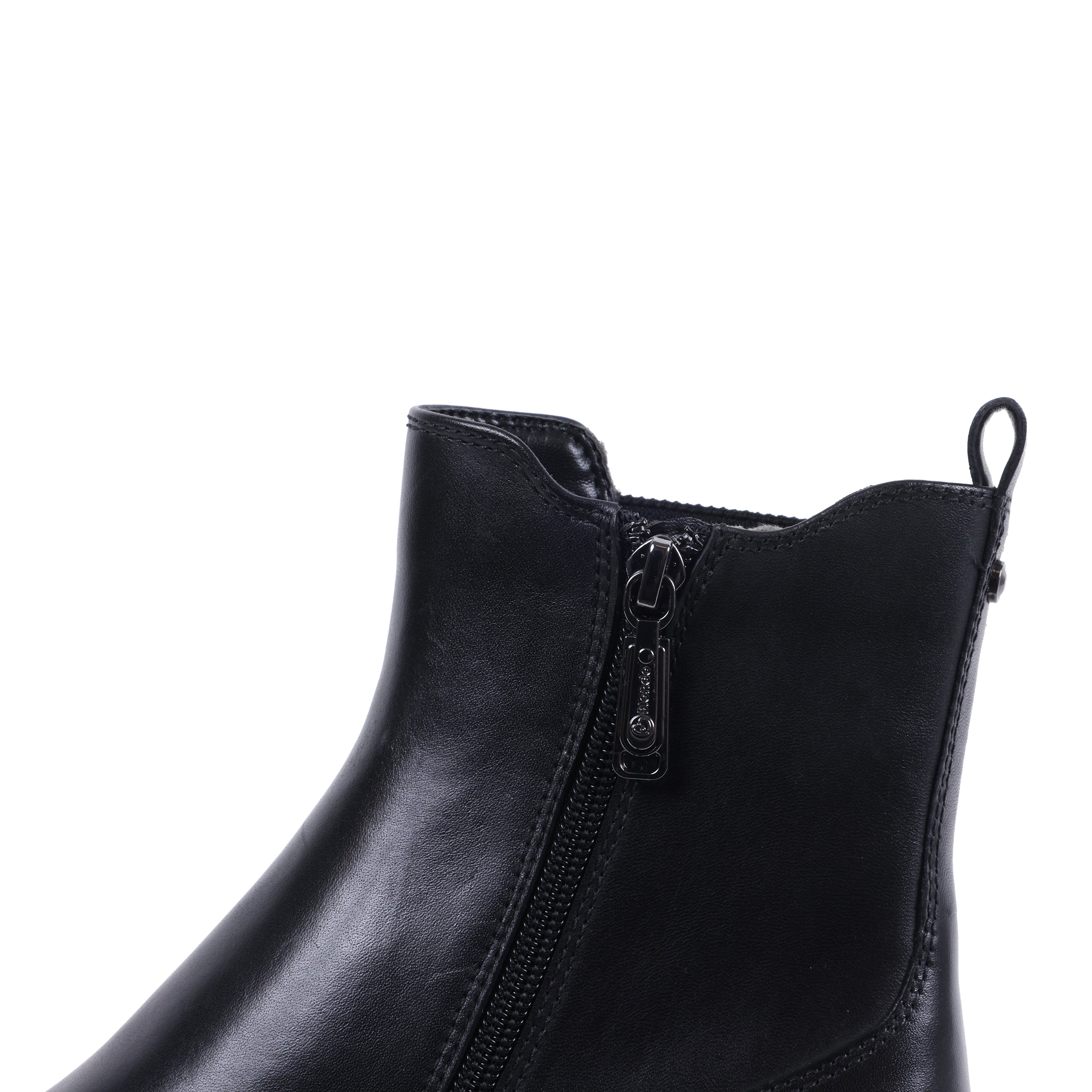 GAYLINE BLACK LEATHER WATERPROOF BOOT