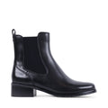 GAYLINE BLACK LEATHER WATERPROOF BOOT