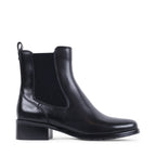 GAYLINE BLACK LEATHER WATERPROOF BOOT